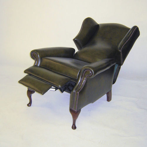 Poltrona classica - Westminster  - Kingsgate Furniture ltd - in pelle / in legno massiccio / con poggiapiedi