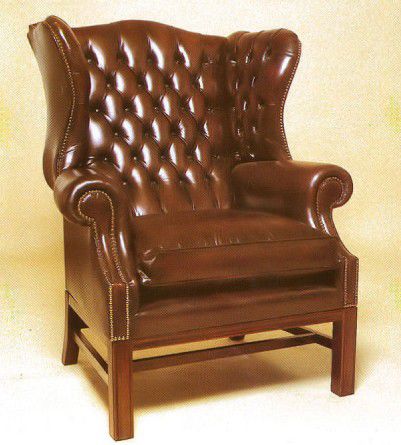 Poltrona chesterfield - Kings - Kingsgate Furniture ltd - in pelle / in legno massiccio / con cuscino rimovibile