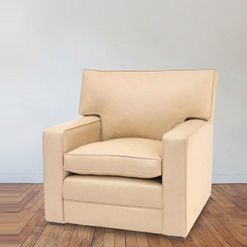 Poltrona contemporanea - St Tropez - Kingsgate Furniture ltd - in pelle / in legno massiccio / con cuscino rimovibile