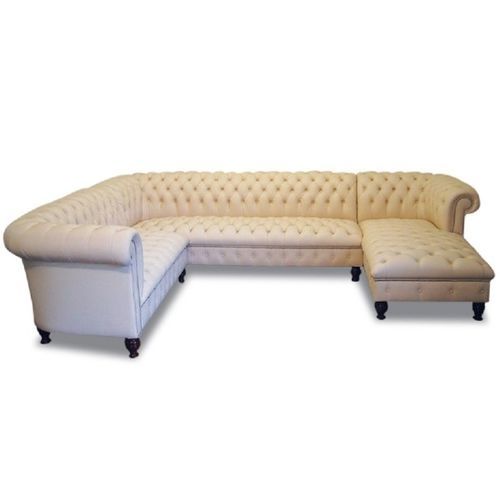 Divano d'angolo - Bespoke  - Kingsgate Furniture ltd - chesterfield / in pelle / con braccioli
