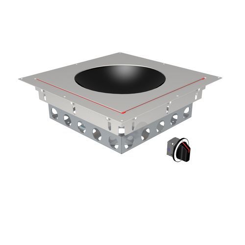 Piano cottura a induzione - MS-I-POWER 300 E - MENU SYSTEM AG - professionale / 1  fuoco / ad incasso
