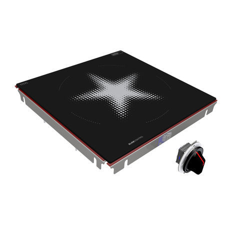 Piano cottura a induzione - POWER HOB 6 KW - MENU SYSTEM AG - per cucina professionale / 1  fuoco / da incasso