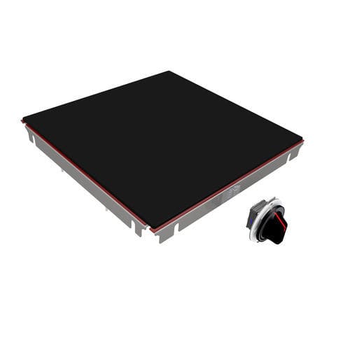 Piano cottura elettrico - MS-IR-10E - MENU SYSTEM AG - per cucina professionale / 2 fuochi / da incasso