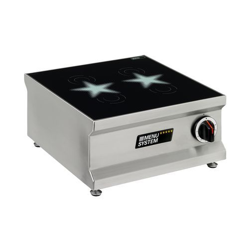Piano cottura a induzione - MS-I-10M - MENU SYSTEM AG - professionale / 1  fuoco / da appoggio