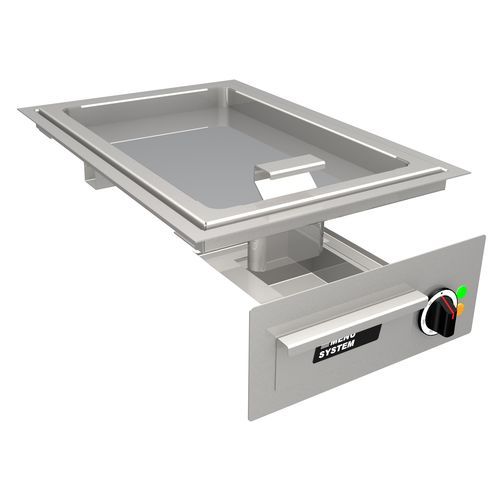 Plancha per cucina professionale - MS-G-40E - MENU SYSTEM AG - a induzione / da incasso