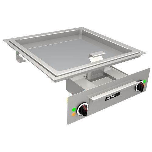 Plancha per cucina professionale - MS-G-60E - MENU SYSTEM AG - a induzione / da incasso