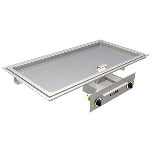Plancha per cucina professionale - MS-G-90E - MENU SYSTEM AG - a induzione / da incasso