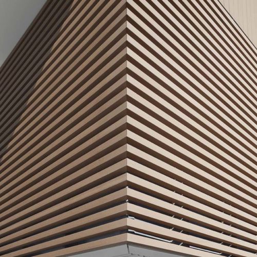 Profilo di finitura in composito - PLANEO 4061 - GEOLAM - in alluminio / per facciata / a sezione rettangolare