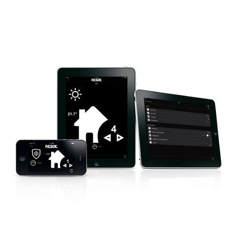 Tastiera di controllo per sistema domotico - VBUS®TOUCH HC - RESOL Elektronische Regelungen GmbH - per impianti di riscaldamento / a muro / professionale