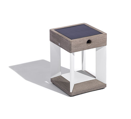 Lampada da tavolo - TECKA71 - LES JARDINS - in alluminio / in teak / contemporanea