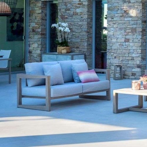 Divano contemporaneo - Skaal - LES JARDINS - da esterno / in Sunbrella® / idrorepellente
