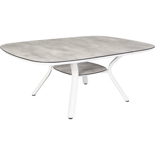 Tavolo contemporaneo - SAGAMORE  - LES JARDINS - in HPL / in cemento cerato / con supporto in alluminio