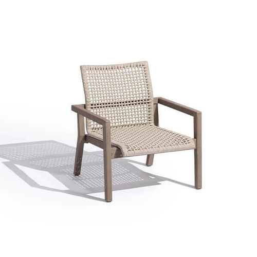 Poltrona contemporanea - COPENHAGUE - LES JARDINS - in corda / in legno / impilabile