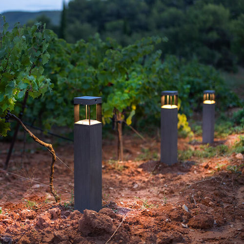Lampioncino da giardino - TECKALU : TECKA50 - LES JARDINS - contemporaneo / in alluminio / solare