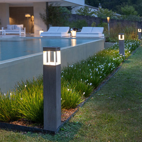 Lampioncino da giardino - TECKALU : TECKA51 - LES JARDINS - contemporaneo / in alluminio / solare