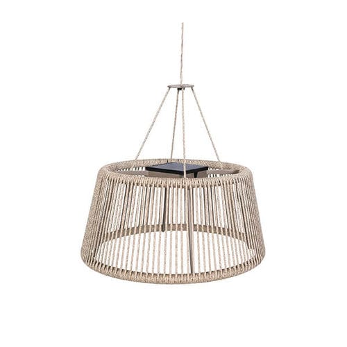 Lampada a sospensione - ROP&STRIP - LES JARDINS - in teak / in corda / contemporanea
