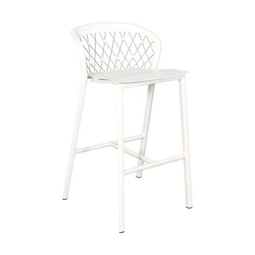Sedia alta contemporanea - CHESTER - LES JARDINS - da giardino / in alluminio / con supporto in alluminio