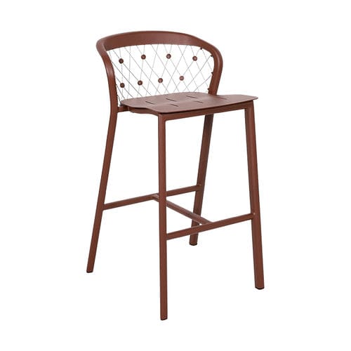 Sedia alta contemporanea - CHESTER - LES JARDINS - da giardino / in alluminio / con supporto in alluminio