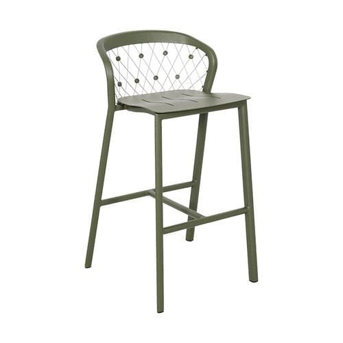 Sedia alta contemporanea - CHESTER - LES JARDINS - da giardino / in alluminio / con supporto in alluminio