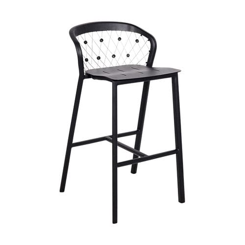 Sedia alta contemporanea - CHESTER - LES JARDINS - da giardino / in alluminio / con supporto in alluminio