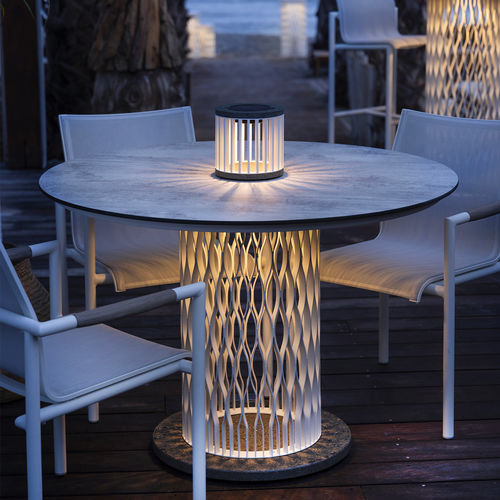 Tavolo luminoso - CADIX - LES JARDINS - contemporaneo / in HPL / con supporto in alluminio