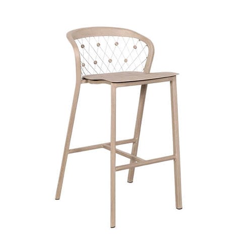 Sgabello contemporaneo - TAB5515 - LES JARDINS - in alluminio / con supporto in alluminio / con poggiapiedi
