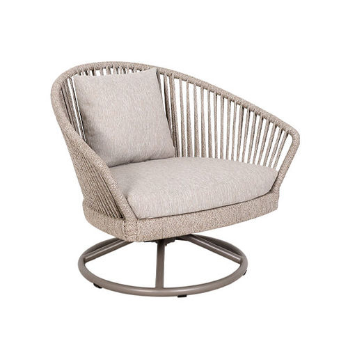 Poltrona contemporanea - FA05501 - LES JARDINS - in tessuto / in alluminio / in corda