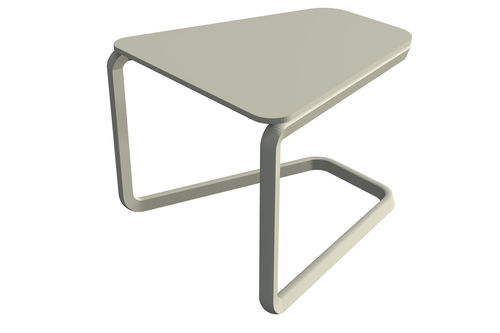 Tavolino basso contemporaneo - YOLO - LES JARDINS - in metallo / trapezoidale / per uso residenziale
