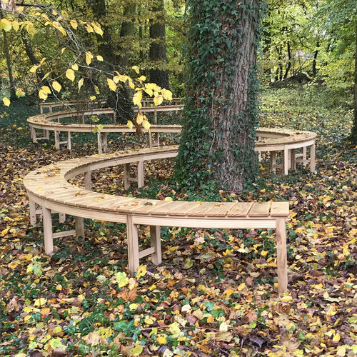 Griglia di protezione per alberi in legno - PARKBENCH PAULINE - Accsys Technologies - con panchina integrata