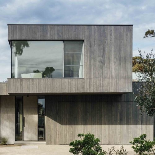Rivestimento di facciata in pannelli - PORTSEA BEACH HOUSE - Accsys Technologies - in legno / in gesso / verticale