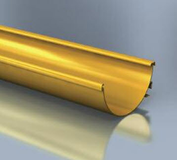 Grondaia in alluminio - AQUALINE : HALF ROUND GUTTER - Alumasc Exterior Building Products - semitonda