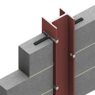 Sistema di fissaggio in acciaio - PPH TIE - Ancon Building Products - per rivestimento di facciata