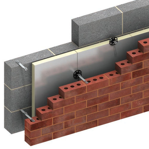 Sistema di fissaggio in acciaio - TWO-PART - Ancon Building Products - per rivestimento di facciata