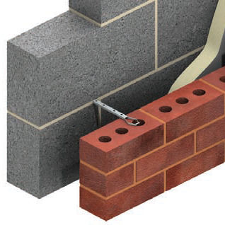 Sistema di fissaggio in acciaio - ST1 - Ancon Building Products - per facciata ventilata / per rivestimento di facciata