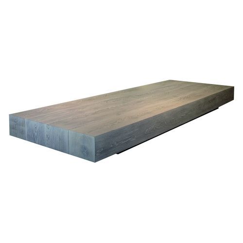 Tavolino basso contemporaneo - Balkan - PH Collection - in legno massiccio / in rovere sbiancato / con supporto in quercia