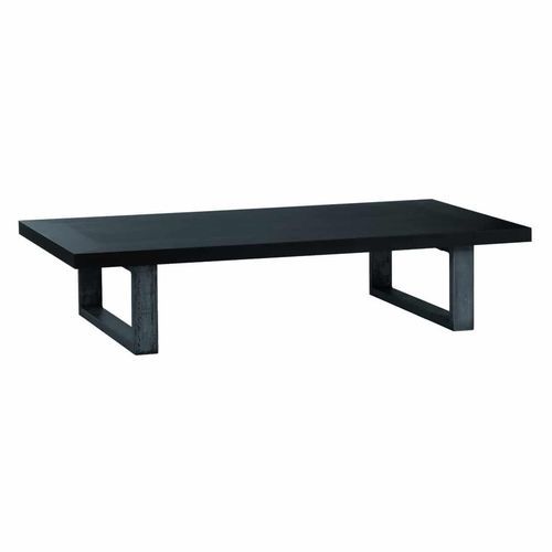 Tavolino basso contemporaneo - Mao - PH Collection - in legno / con supporto in acciaio / rettangolare