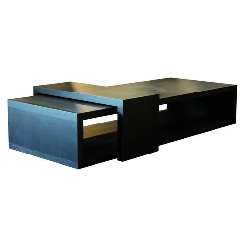 Tavolino basso contemporaneo - REGATE - PH Collection - in legno / con supporto in legno / rettangolare