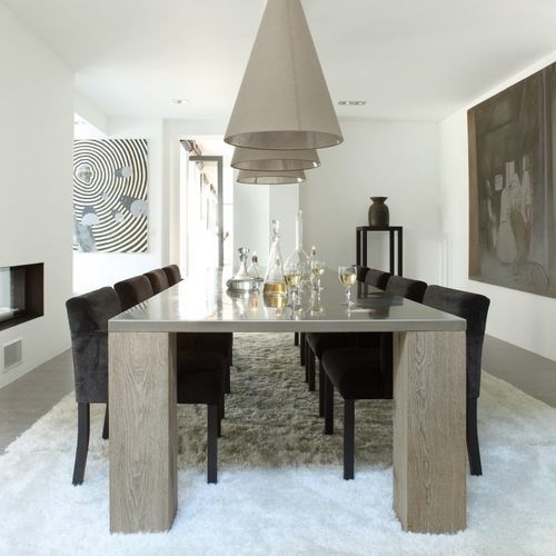 Tavolo da pranzo contemporaneo - Equinox - PH Collection - in legno / in acciaio inossidabile / con supporto in quercia