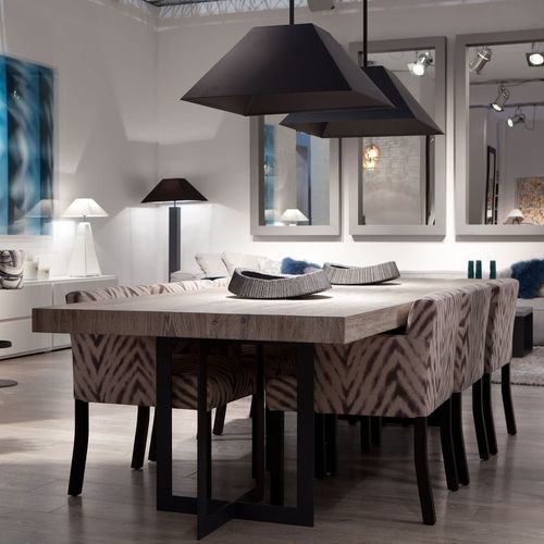 Tavolo da pranzo contemporaneo - Montana - PH Collection - in rovere / in rovere sbiancato / con supporto in acciaio