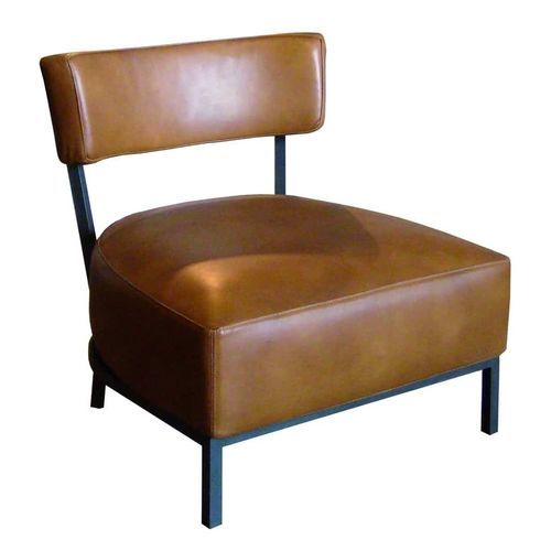 Chauffeuse contemporanea - Alfa - PH Collection - in pelle / in alluminio verniciato / con rivestimento rimovibile