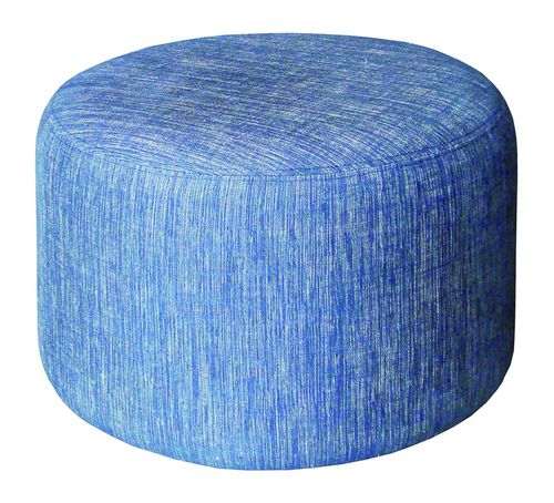 Pouf contemporaneo - PH Collection - in tessuto / tondo / blu