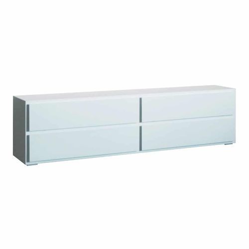 Mobile porta TV contemporaneo - Orta - PH Collection - con cassetti / in legno / bianco