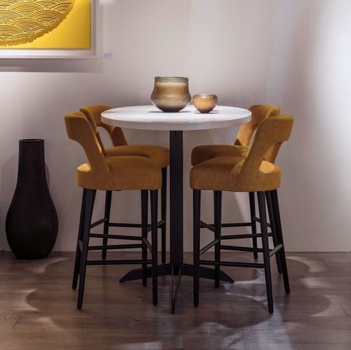 Sedia alta contemporanea - Ethel - PH Collection - da interno / in tessuto / con supporto in frassino