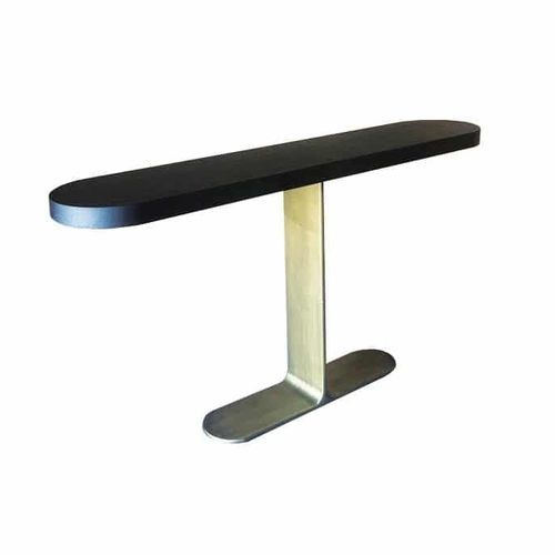 Consolle contemporanea - Wax - PH Collection - in rovere / con supporto in acciaio / ovale