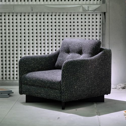 Chauffeuse contemporanea - Gary - PH Collection - in tessuto / in legno massiccio / grigia