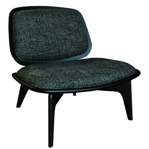 Chauffeuse contemporanea - Nordik - PH Collection - in tessuto / in legno massiccio / grigia