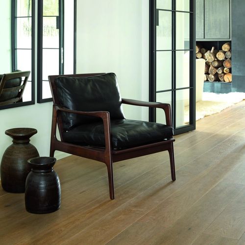 Poltrona contemporanea - Skandi - PH Collection - in pelle / in frassino / nera