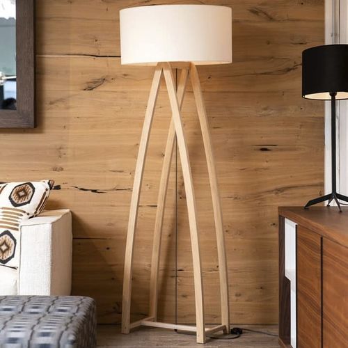 Lampada da terra - Bow - PH Collection - in rovere / contemporanea / con cavo