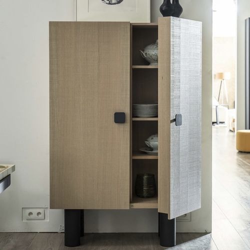 Credenza alta - Willy - PH Collection - contemporanea / in legno / in acciaio