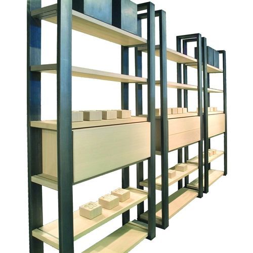 Scaffale contemporaneo - Mao - PH Collection - in legno / con cassetti